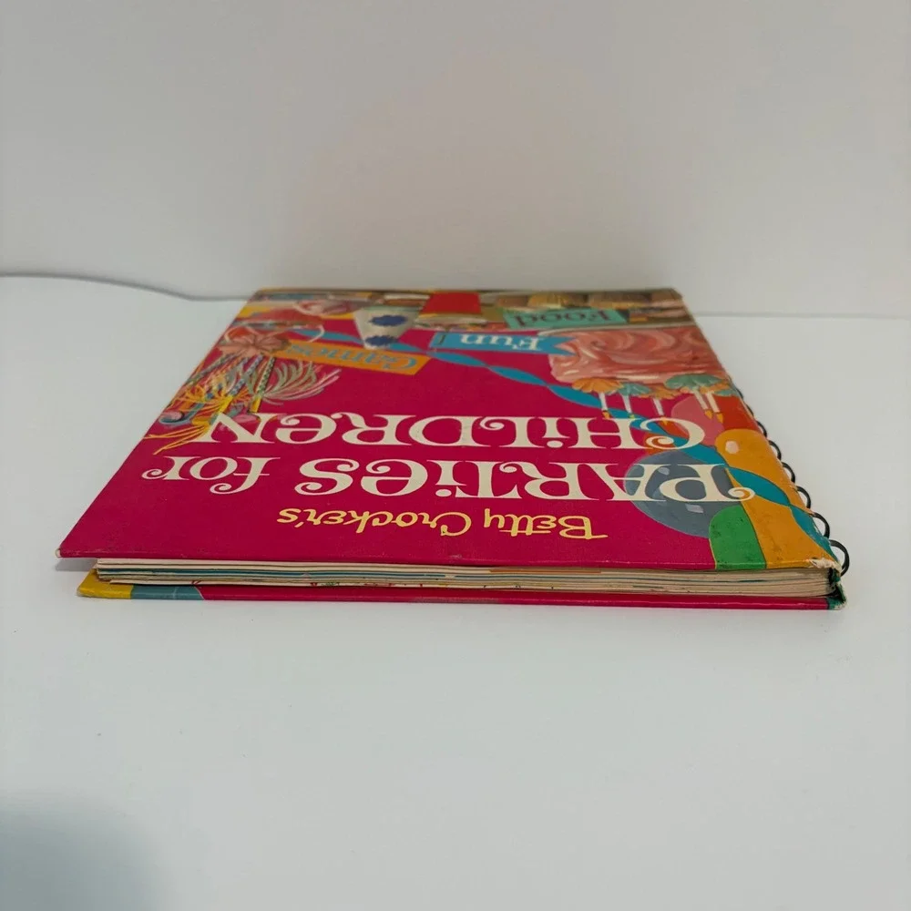 Betty Crocker Parties for Children Vintage 1964 Spiral Cookbook Kids Great